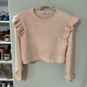 LoveShackFancy ruffle sweater